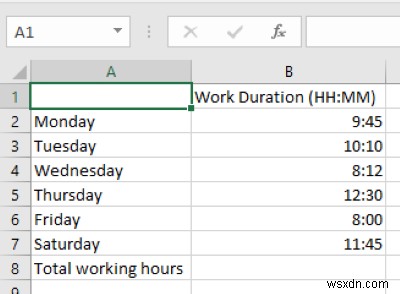 Cách cộng hoặc tính tổng thời gian trong Microsoft Excel