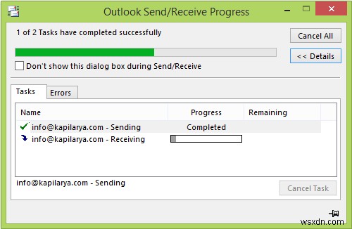 Email Outlook bị kẹt trong Hộp thư đi (Outbox) cho đến khi gửi thủ công