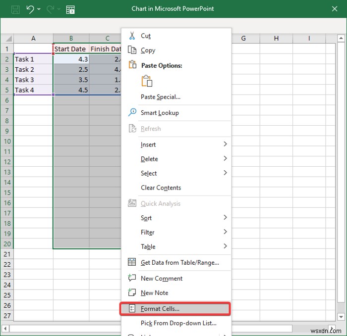 Cách tạo biểu đồ Gantt trong Microsoft PowerPoint