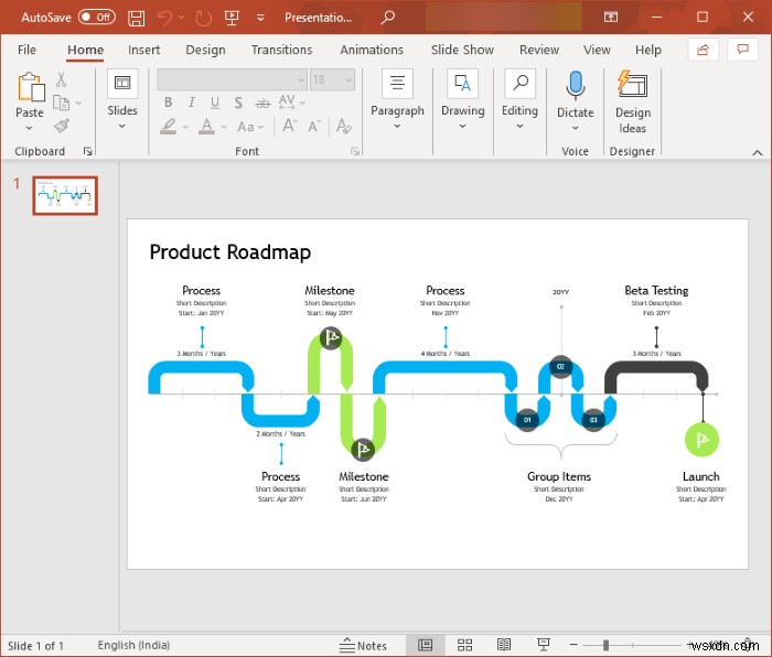 Cách tạo Lộ trình (Roadmap) trong Microsoft PowerPoint