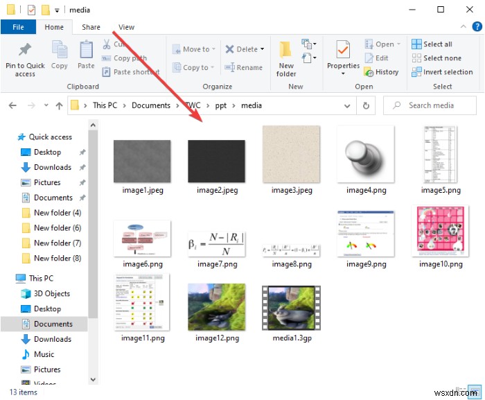 Cách trích xuất file media từ bài thuyết trình PowerPoint