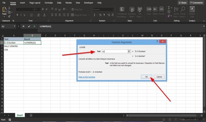 Cách dùng hàm Lower và Upper trong Excel để thay đổi chữ hoa/thường văn bản