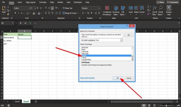 Cách dùng hàm Lower và Upper trong Excel để thay đổi chữ hoa/thường văn bản