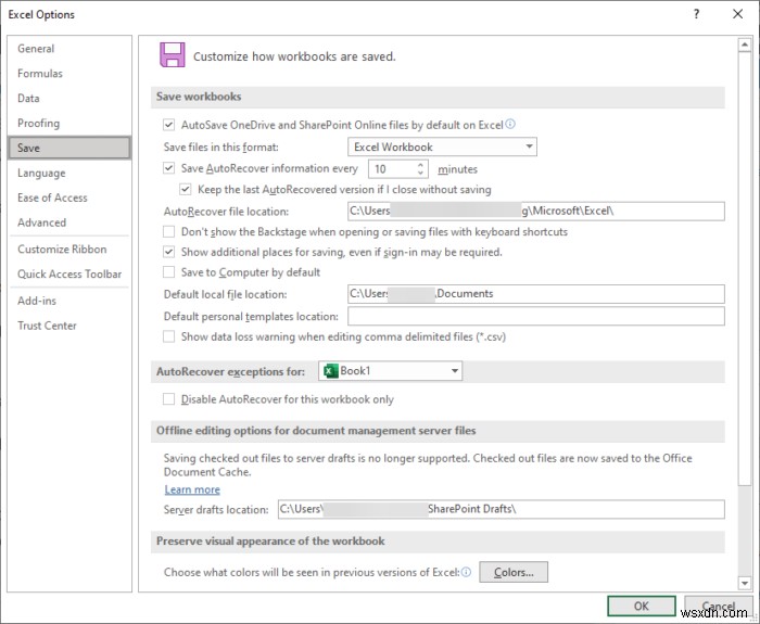Khắc phục lỗi AutoSave không hoạt động trong Office Excel, Word hoặc PowerPoint