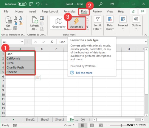 Cách sử dụng tính năng Kiểu dữ liệu tự động trong Microsoft Excel