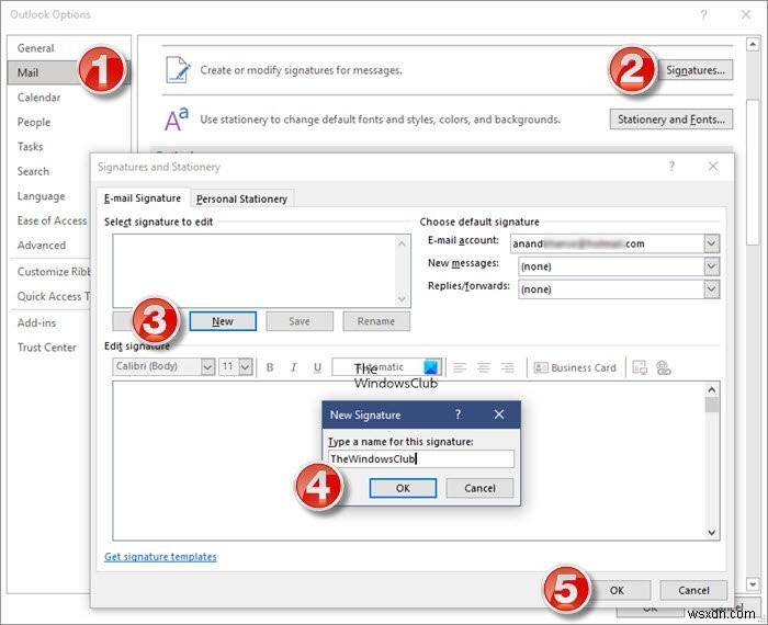 Cách tạo và thêm Chữ ký email trong Outlook