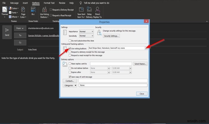 Cách tạo Khảo sát Email trong Outlook