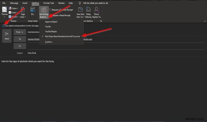 Cách tạo Khảo sát Email trong Outlook