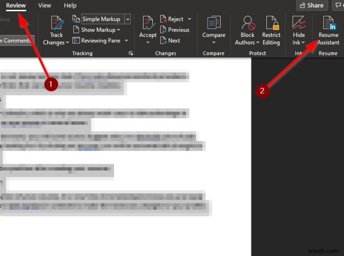 Cách dùng Trợ lý sơ yếu lý lịch LinkedIn trong Microsoft Word