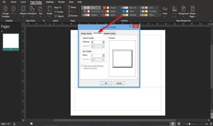 Hướng dẫn Layout Guides (Hướng dẫn bố cục) trong Publisher và cách sử dụng