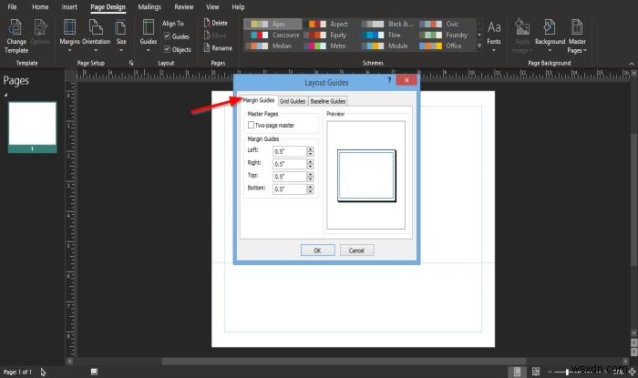 Hướng dẫn Layout Guides (Hướng dẫn bố cục) trong Publisher và cách sử dụng