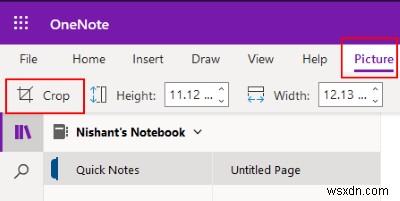 Cách Xoay và Cắt ảnh trong Microsoft OneNote