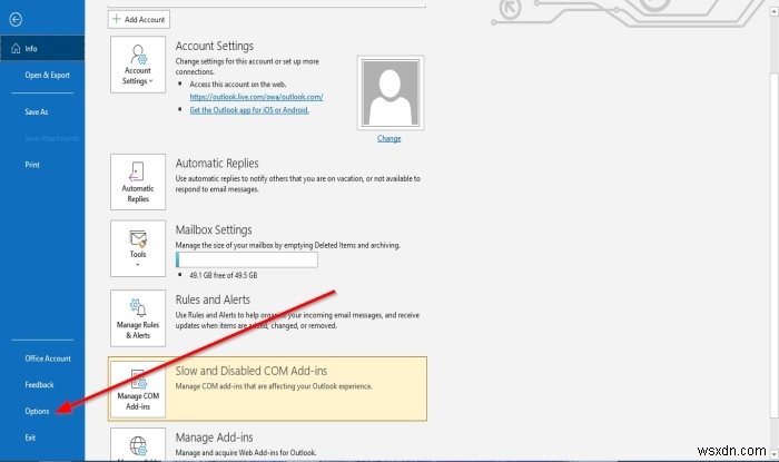 Chỉ định cách Outlook sửa lỗi và định dạng email