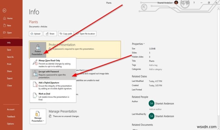 Cách đặt, thay đổi hoặc xóa mật khẩu cho bài trình bày PowerPoint
