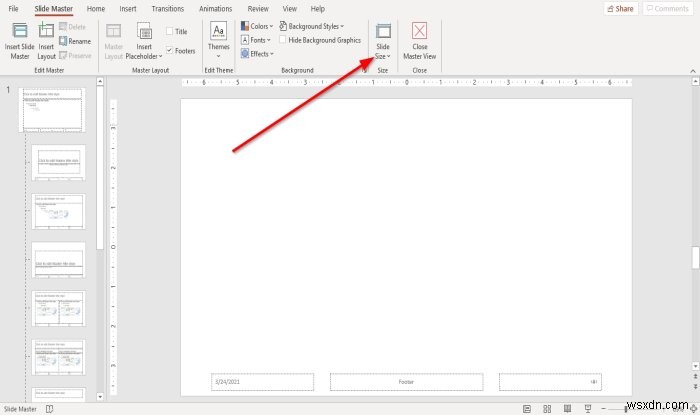 Cách thay đổi kích thước và định hướng Slide trong PowerPoint