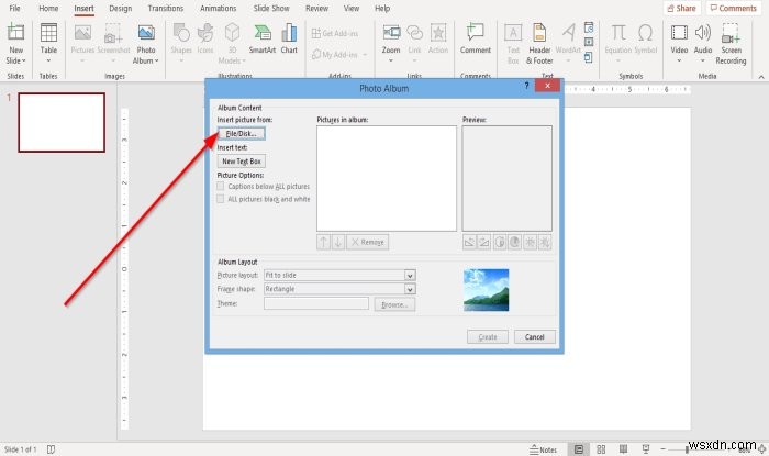 Cách tạo Album ảnh trong PowerPoint