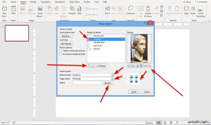Cách tạo Album ảnh trong PowerPoint