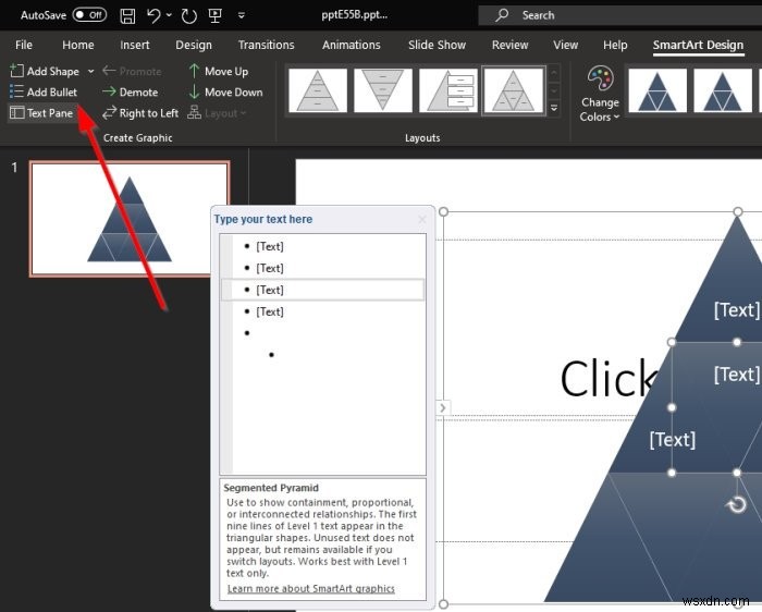 Cách tạo và chèn hình Kim tự tháp vào PowerPoint