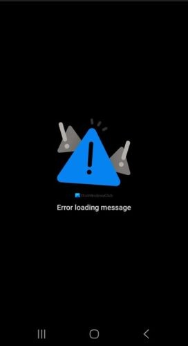Lỗi Error loading message Outlook trên Android