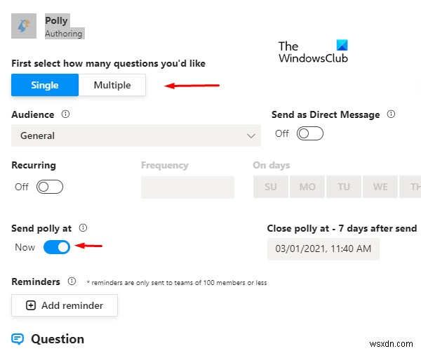 Cách tạo cuộc thăm dò (Poll) trong Microsoft Teams