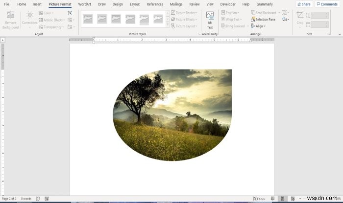 Cách chèn hình ảnh vào hình dạng (Shape) trong Microsoft Word