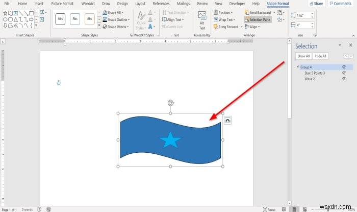 Cách nhóm đối tượng (Group Objects) trong Microsoft Word