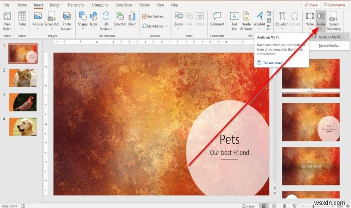 Cách thêm nhạc nền vào slide PowerPoint