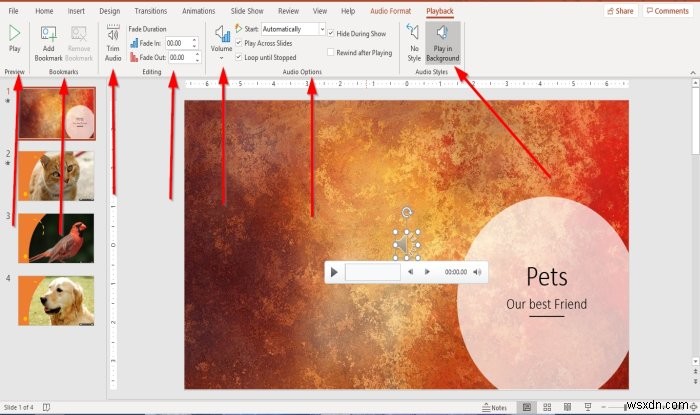 Cách thêm nhạc nền vào slide PowerPoint
