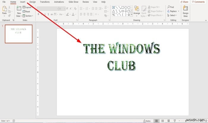 Cách chèn ảnh vào bên trong văn bản trong Microsoft PowerPoint