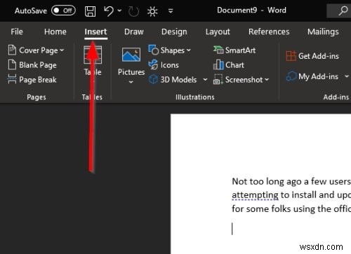 Cách chèn tài liệu Word vào một tài liệu Word khác