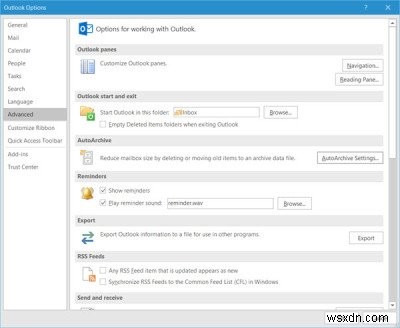 Tự động lưu trữ (Auto Archive) mục cũ trong Microsoft Outlook trên Windows 11/10
