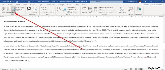 Cách áp dụng các Chế độ xem (Views) khác nhau cho tài liệu trong Microsoft Word