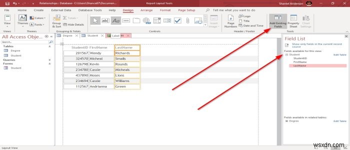 Cách tạo Báo cáo bằng Microsoft Access
