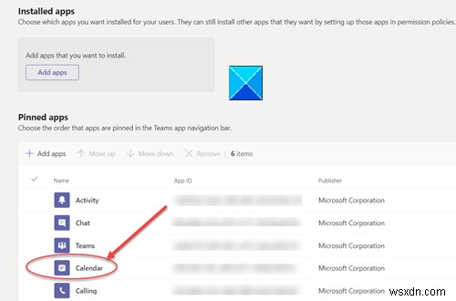 Lịch Microsoft Teams bị thiếu hoặc không hiển thị