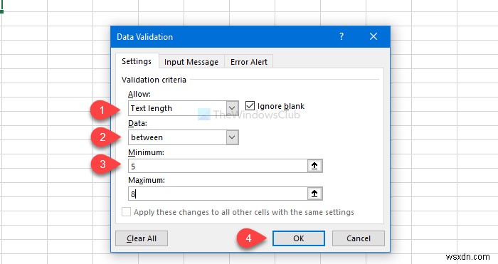 Cách đặt giới hạn ký tự trong Excel và Google Sheets