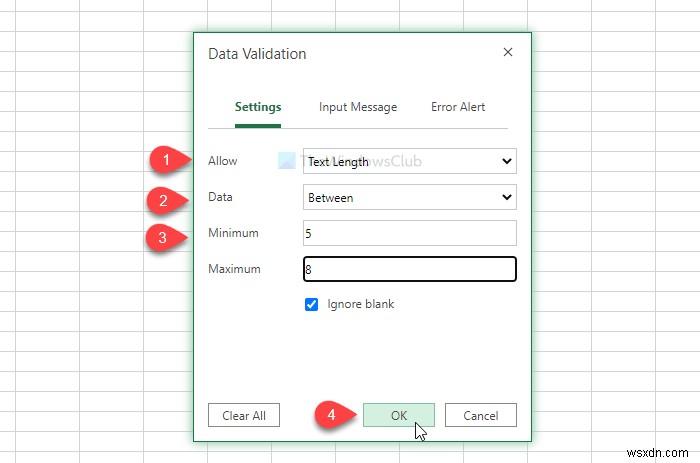 Cách đặt giới hạn ký tự trong Excel và Google Sheets