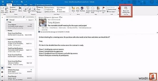 Cách sử dụng Microsoft FindTime để lên lịch họp nhanh hơn trên Outlook
