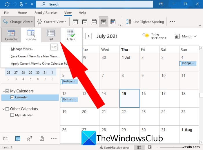 Cách tạo và thêm ngày lễ vào Lịch Outlook
