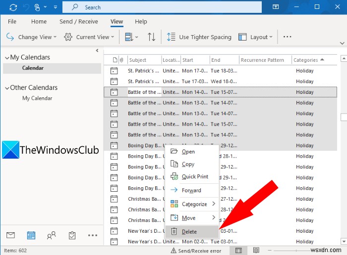 Cách tạo và thêm ngày lễ vào Lịch Outlook