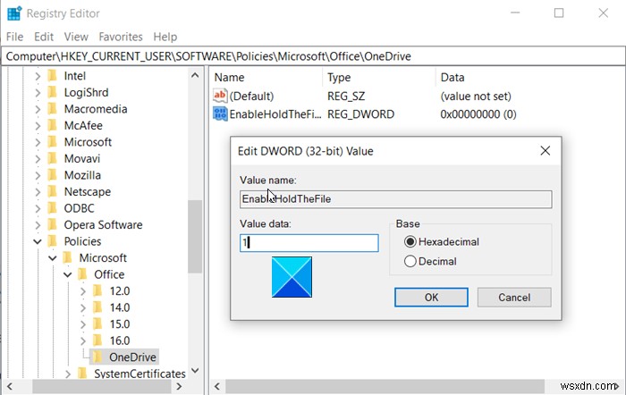 Cho phép người dùng chọn cách xử lý xung đột đồng bộ file Office