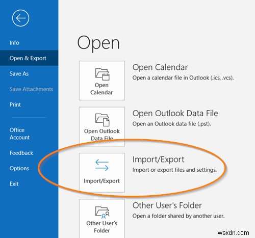 Cách sao lưu thư mục email Outlook ra màn hìnhdesktop Windows 10