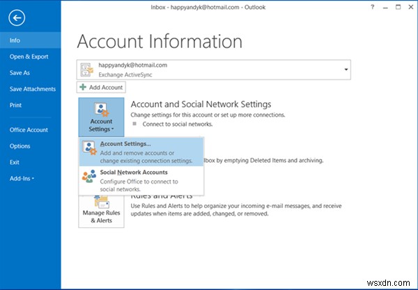 Cách thêm RSS Feeds vào Outlook trên Windows 11/10