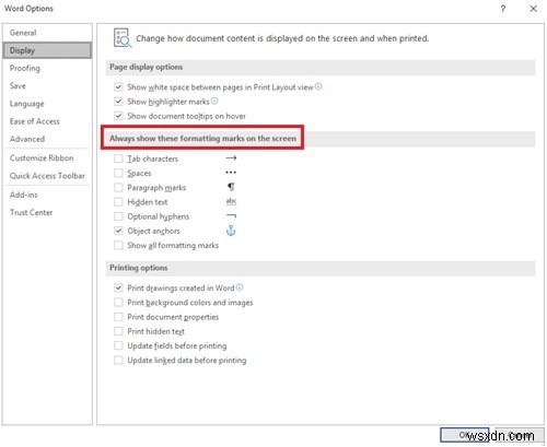 Cách tắt dấu đánh dấu đoạn văn (Paragraph marks) trong Microsoft Word