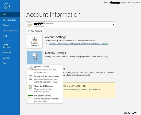 Mã lỗi Outlook 17884, Unknown error has occurred in Outlook