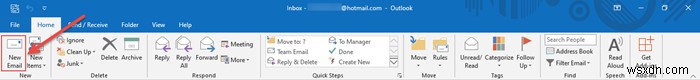 Cách tạo email mới trong ứng dụng Outlook sử dụng các tính năng của nó