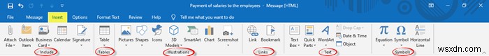 Cách tạo email mới trong ứng dụng Outlook sử dụng các tính năng của nó