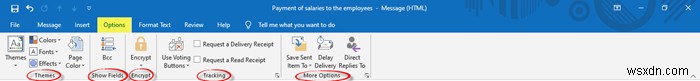 Cách tạo email mới trong ứng dụng Outlook sử dụng các tính năng của nó