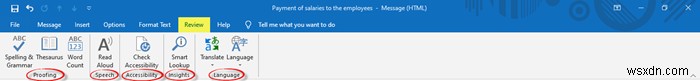 Cách tạo email mới trong ứng dụng Outlook sử dụng các tính năng của nó