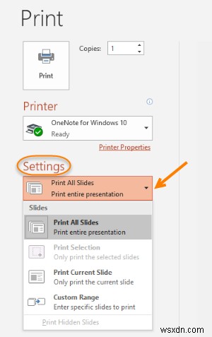 Cách in bài thuyết trình PowerPoint – Slide, Ghi chú, & Handouts