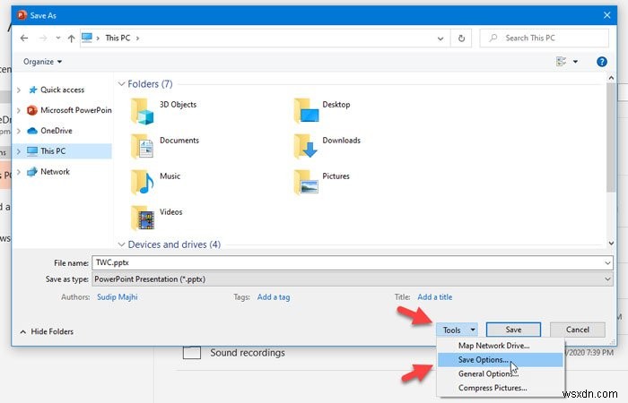 Cách nhúng font chữ trong PowerPoint